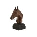 Cabeça de cavalo em resina castanha com 35,5 cm Cabeça de cavalo em resina castanha com 35,5 cm