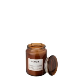 VELA PERFUMADA VEGETAL CRISTAL MARRON LARGE