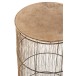 Lot de 2 tables gigogne en métal marron 41x41x72 cm