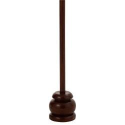 Parasol avec pied en bois beige 57x57x90 cm