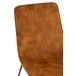 Chaise en métal cognac 64x47x89 cm