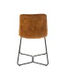 Chaise en métal cognac 64x47x89 cm