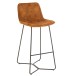 Chaise de bar en métal cognac 57x48x103 cm