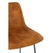 Chaise de bar en métal cognac 57x48x103 cm