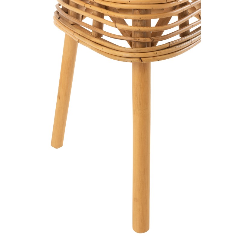 Tabouret en bois naturel 40x40x42 cm