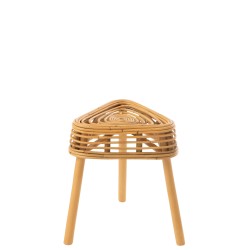 Tabouret en bois naturel 40x40x42 cm