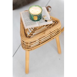Tabouret en bois naturel 40x40x42 cm