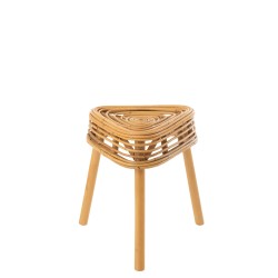 Tabouret en bois naturel 40x40x42 cm