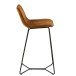 Chaise de bar en métal cognac 57x48x103 cm