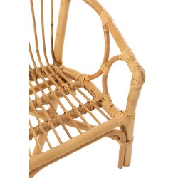 Silla infantil de madera natural 41x44x52 cm