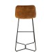 Chaise de bar en métal cognac 57x48x103 cm