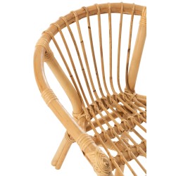 Silla infantil de madera natural 41x44x52 cm