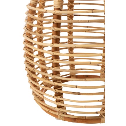 Mesa de centro de madera natural 40x40x48 cm
