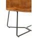 Chaise lounge en métal cognac 71x68x78 cm