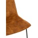 Chaise lounge en métal cognac 71x68x78 cm