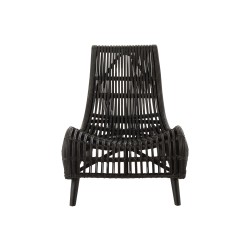 CHAISE ROTIN NOIR