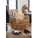 Poltrona em madeira natural 100x87x91 cm Poltrona em madeira natural 100x87x91 cm