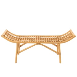 Banc en bois naturel 120x41x49 cm