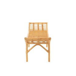 Banc en bois naturel 120x41x49 cm