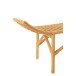 Banc en bois naturel 120x41x49 cm Banc en bois naturel 120x41x49 cm