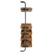 Étagère murale pour bouteille en bois - métal naturel 68x27x124 cm Étagère murale pour bouteille en bois - métal naturel 68x27x124 cm