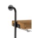 Étagère murale pour bouteille en bois - métal naturel 68x27x124 cm Étagère murale pour bouteille en bois - métal naturel 68x27x124 cm