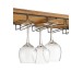 Étagère murale pour bouteille en bois - métal naturel 68x27x124 cm Étagère murale pour bouteille en bois - métal naturel 68x27x124 cm