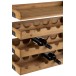 Étagère murale pour bouteille en bois - métal naturel 68x27x124 cm Étagère murale pour bouteille en bois - métal naturel 68x27x124 cm
