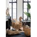 Tabouret rond en bois naturel 41x41x42 cm Tabouret rond en bois naturel 41x41x42 cm