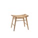 Tabouret en bois naturel 33.5x56.5x47.5 cm Tabouret en bois naturel 33.5x56.5x47.5 cm