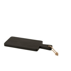 Planche à découper avec manche en bois noir L61cm