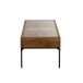 table basse avec rangement bouteilles en bois - métal naturel 120x60x45.5 cm table basse avec rangement bouteilles en bois - métal naturel 120x60x45.5 cm