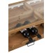 table basse avec rangement bouteilles en bois - métal naturel 120x60x45.5 cm table basse avec rangement bouteilles en bois - métal naturel 120x60x45.5 cm