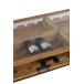 table basse avec rangement bouteilles en bois - métal naturel 120x60x45.5 cm table basse avec rangement bouteilles en bois - métal naturel 120x60x45.5 cm