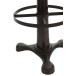 Banqueta de bar em couro e metal castanho 36x36x80 cm Banqueta de bar em couro e metal castanho 36x36x80 cm