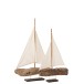 Voilier sur socle en bois naturel 45x7x61 cm Voilier sur socle en bois naturel 45x7x61 cm