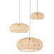 Set de 3 abat-jour en bois naturel 79x79x39 cm Set de 3 abat-jour en bois naturel 79x79x39 cm