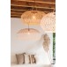 Set de 3 abat-jour en bois naturel 79x79x39 cm Set de 3 abat-jour en bois naturel 79x79x39 cm