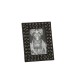 Cadre photo avec coquillages en résine marron 16x3x21 cm