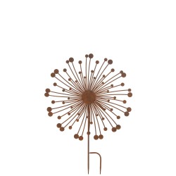 Décoration de jardin ronde en métal marron 50x1x72 cm