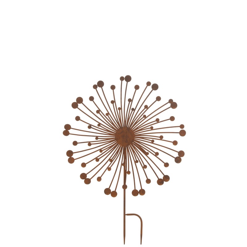 Décoration de jardin ronde en métal marron 50x1x72 cm