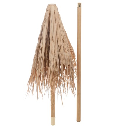 Parasol en bois naturel 150x150x270 cm