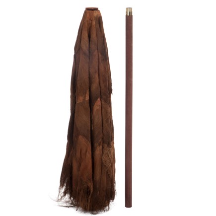 Parasol hoja de madera marrón 290x290x240 cm