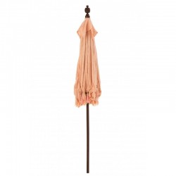Parasol avec floches en bois saumon 188x188x250 cm