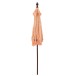Parasol avec floches en bois saumon 188x188x250 cm