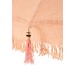 Parasol avec floches en bois saumon 188x188x250 cm