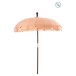 Parasol avec floches en bois saumon 188x188x250 cm
