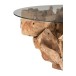 Table de salon en Bois Naturel 100x100x45cm Table de salon en Bois Naturel 100x100x45cm