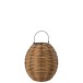 Lanterne tissée à led en plastique naturel 41x41x49 cm Lanterne tissée à led en plastique naturel 41x41x49 cm