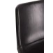 Cadeira em couro e metal preto 46x49x79 cm Cadeira em couro e metal preto 46x49x79 cm